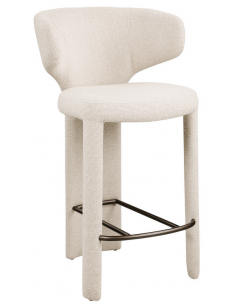 moderne barstol stof design køkkenø høj køkken beige