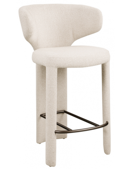 moderne barstol stof design køkkenø høj køkken beige