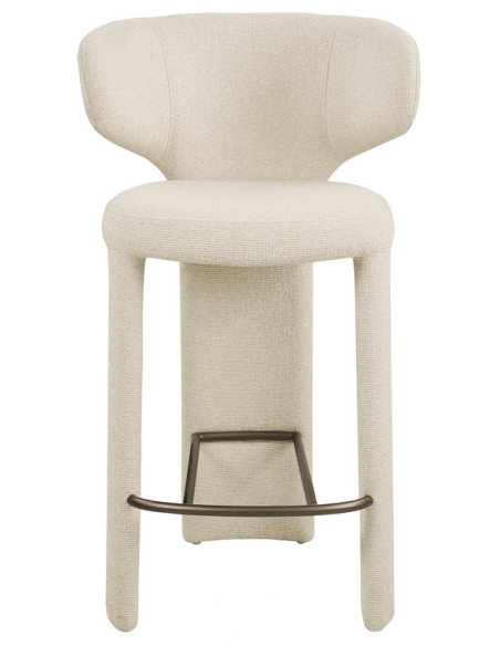 moderne barstol stof design køkkenø høj køkken beige