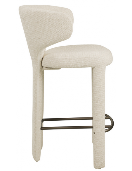 moderne barstol stof design køkkenø høj køkken beige