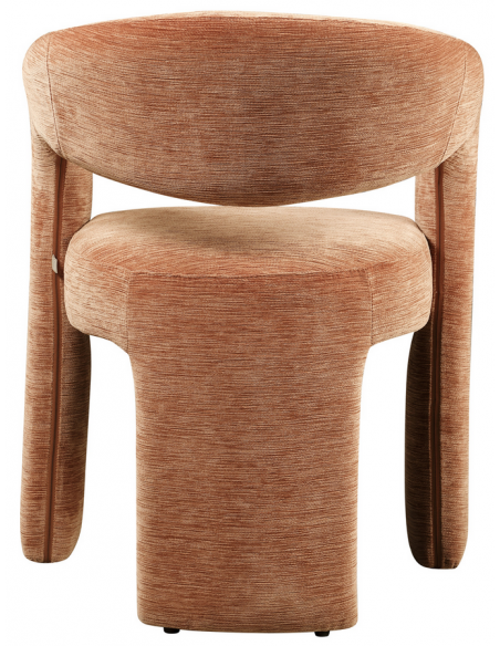 spisebordsstol med armlæn stof tekstil brun rødbrun mokka design moderne