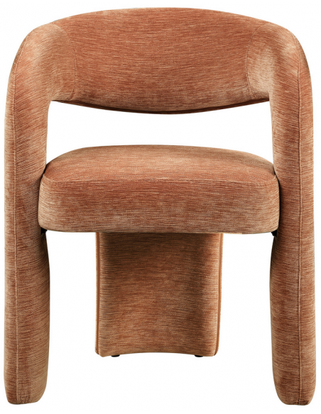 spisebordsstol med armlæn stof tekstil brun rødbrun mokka design moderne