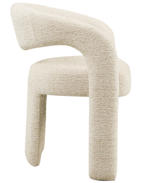 spisebordsstol med armlæn stof tekstil beige natur design moderne