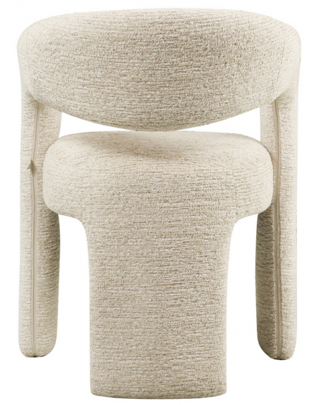 spisebordsstol med armlæn stof tekstil beige natur design moderne