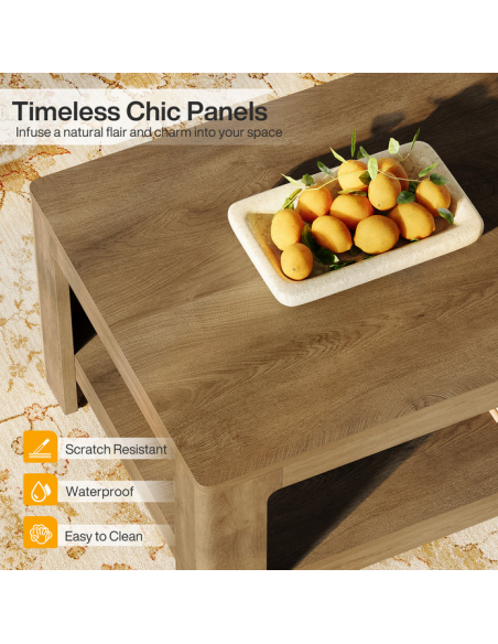 sofabord træ moderne design indretning opbevaring hylde