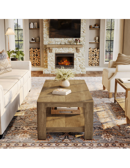 sofabord træ moderne design indretning opbevaring hylde