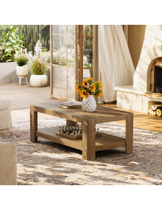 sofabord træ moderne design indretning opbevaring hylde 2