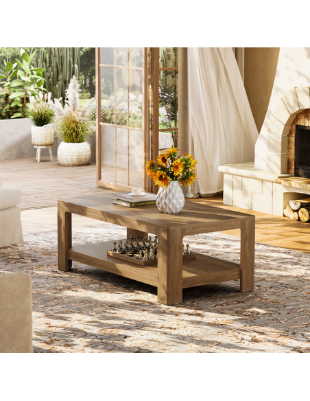 sofabord træ moderne design indretning opbevaring hylde