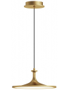 ISSA Pendellampe i aluminium og akryl Ø30,5 cm 20W LED - Børstet guld/Frostet