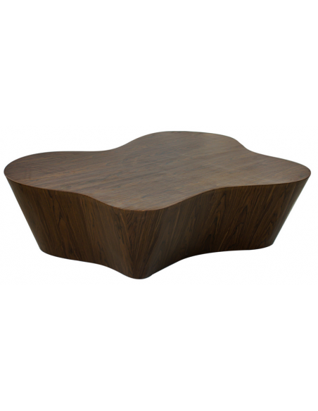 organisk sofabord valnød træ design moderne stort