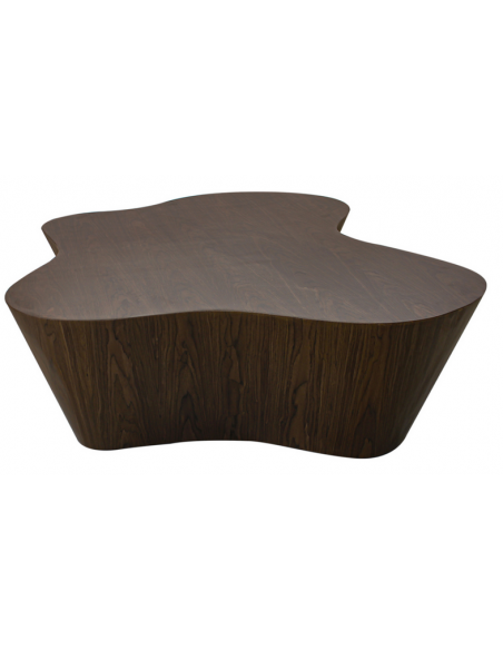 organisk sofabord valnød træ design moderne stort