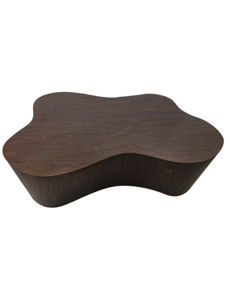 organisk sofabord valnød træ design moderne stort