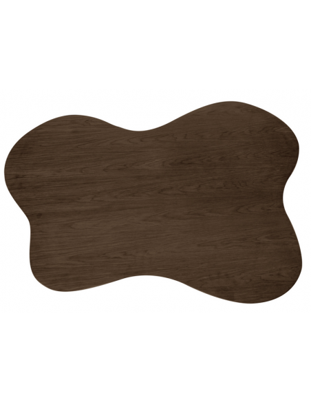 organisk sofabord valnød træ design moderne stort