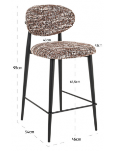 moderne barstol stof design køkkenø høj køkken 2