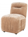 NOOK Spisebordsstol med hjul i polyester H88 cm - Beige