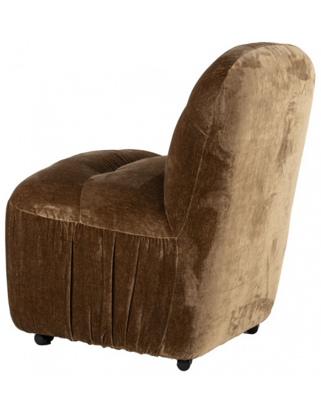 spisebordsstol hjul moderne stof design drejbar drejefunktion