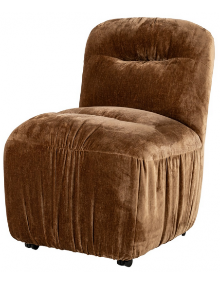 spisebordsstol hjul moderne stof design drejbar drejefunktion