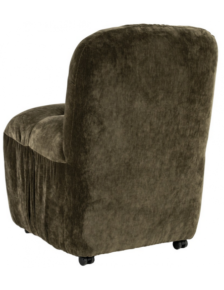 spisebordsstol hjul moderne stof design drejbar drejefunktion