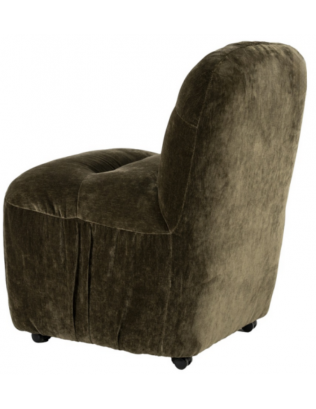 spisebordsstol hjul moderne stof design drejbar drejefunktion