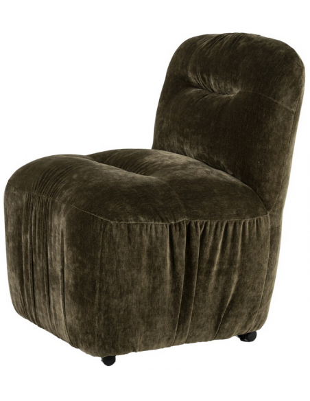 spisebordsstol hjul moderne stof design drejbar drejefunktion