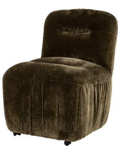 spisebordsstol hjul moderne stof design drejbar drejefunktion