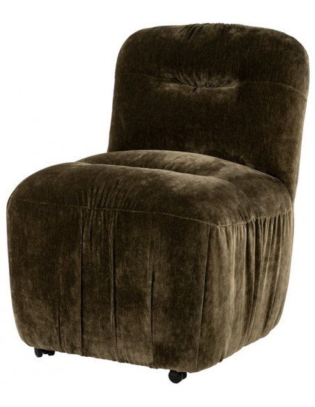 spisebordsstol hjul moderne stof design drejbar drejefunktion