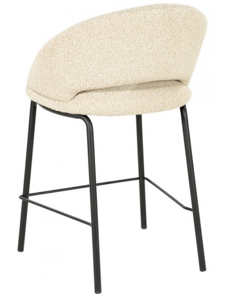 barstol ryg ryglæn stof moderne design høj