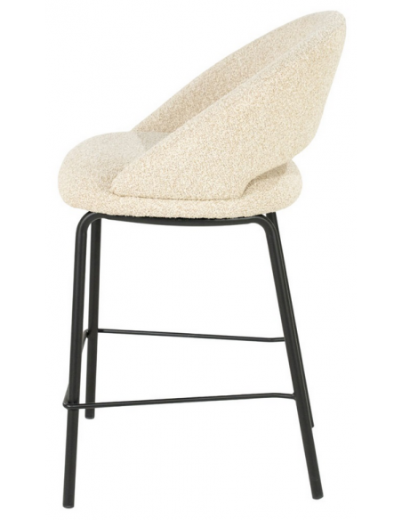 barstol ryg ryglæn stof moderne design høj