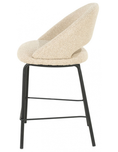 barstol ryg ryglæn stof moderne design høj