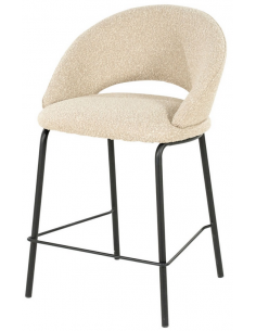 barstol ryg ryglæn stof moderne design høj