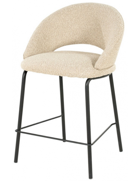 barstol ryg ryglæn stof moderne design høj