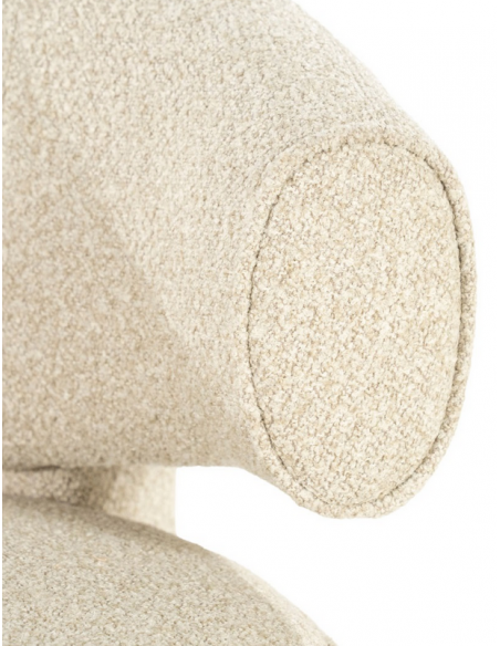 lænestol loungestol moderne nordisk design skandinavisk retro stof beige