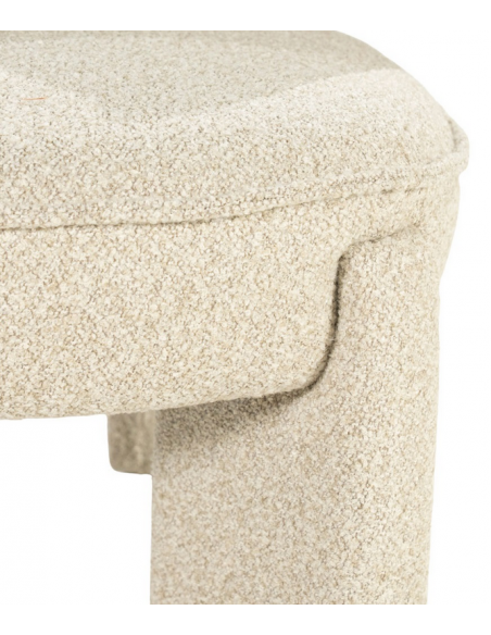 lænestol loungestol moderne nordisk design skandinavisk retro stof beige