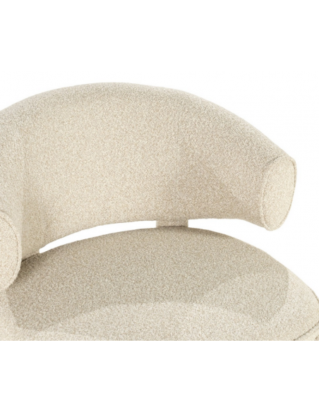 lænestol loungestol moderne nordisk design skandinavisk retro stof beige