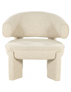 lænestol loungestol moderne nordisk design skandinavisk retro stof beige 2