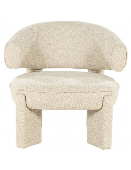 lænestol loungestol moderne nordisk design skandinavisk retro stof beige