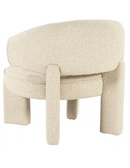 lænestol loungestol moderne nordisk design skandinavisk retro stof beige