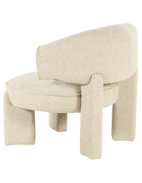 lænestol loungestol moderne nordisk design skandinavisk retro stof beige