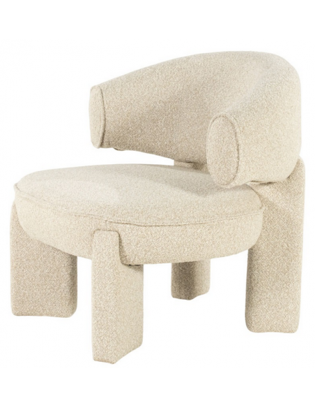 lænestol loungestol moderne nordisk design skandinavisk retro stof beige