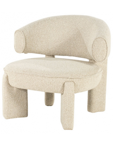 lænestol loungestol moderne nordisk design skandinavisk retro stof beige