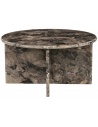 CIRCA Rundt sofabord i marmor H35 x Ø70 cm - Brun