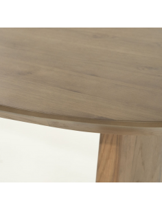 Ovalt spisebord aflangt eg egetræ træ moderne design køkken alrum stuebord 2