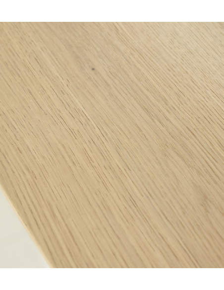 Ovalt spisebord aflangt eg egetræ træ moderne design køkken alrum stuebord