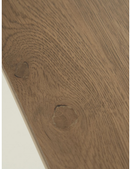 Ovalt spisebord aflangt eg egetræ træ moderne design køkken alrum stuebord