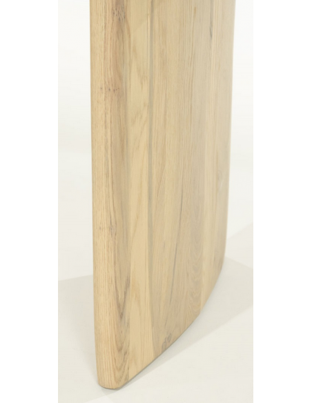 Ovalt spisebord aflangt eg egetræ træ moderne design køkken alrum stuebord