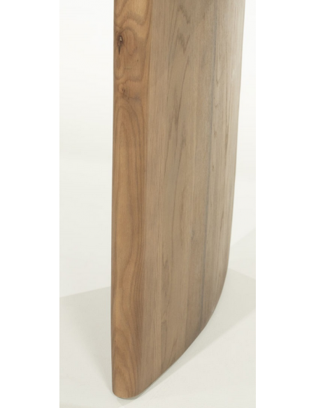 Ovalt spisebord aflangt eg egetræ træ moderne design køkken alrum stuebord