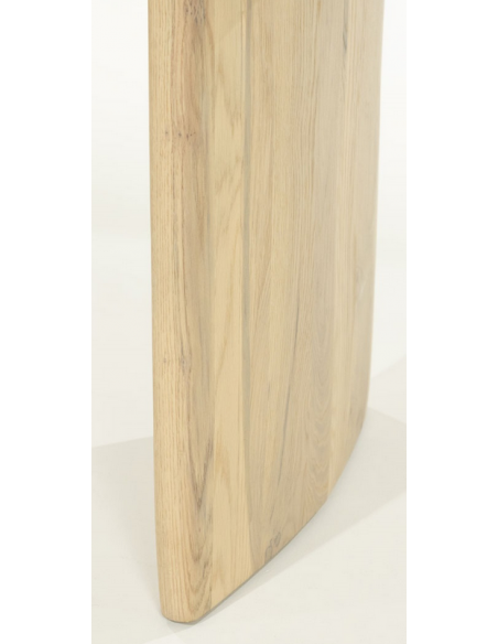 Ovalt spisebord aflangt eg egetræ træ moderne design køkken alrum stuebord