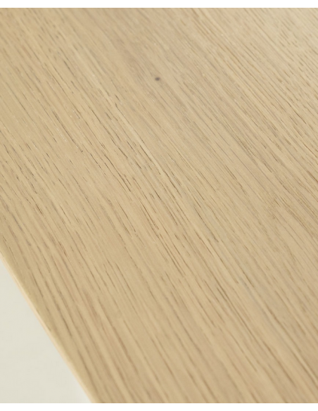 Ovalt spisebord aflangt eg egetræ træ moderne design køkken alrum stuebord