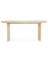 DEX Ovalt spisebord i egetræ og egetræsfinér 180 x 90 cm - Eg