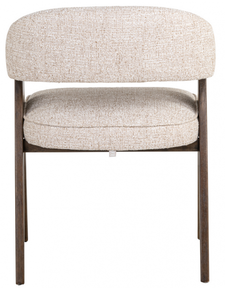 spisebordsstol med armlæn stof tekstil træ design moderne